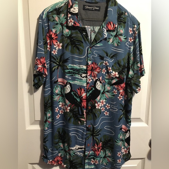 🌺Mens 🌴Tropical 🌴 🌺 Shirt 🦜🌺🌴 - Picture 13 of 13
